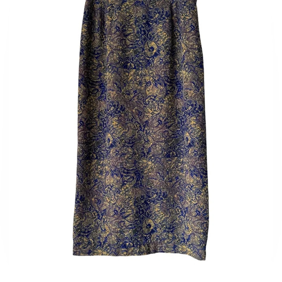 3/$30 Harve Benard Vintage Pencil Print Side Zip Slit Grandma Office Skirt 12 - Picture 1 of 7